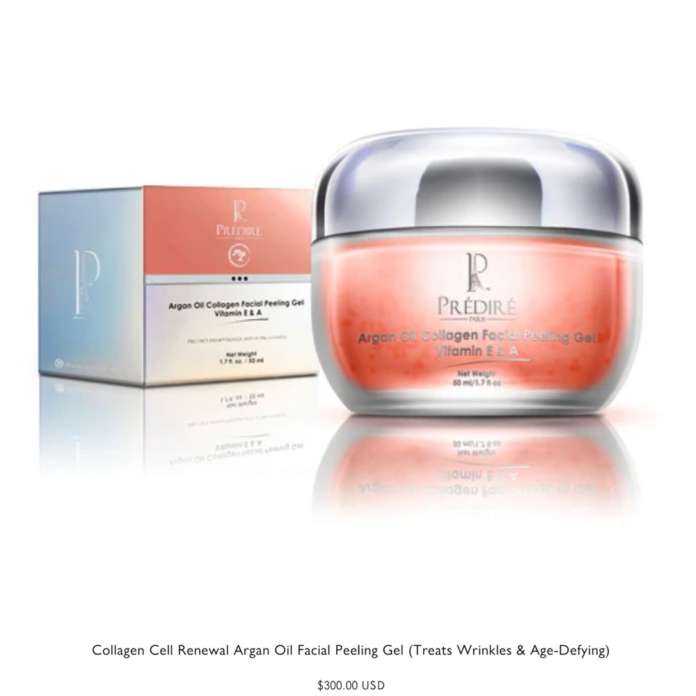 PRÉDIRÉ PARIS
Collagen Cell Renewal Argan Oil Facial Peeling Gel